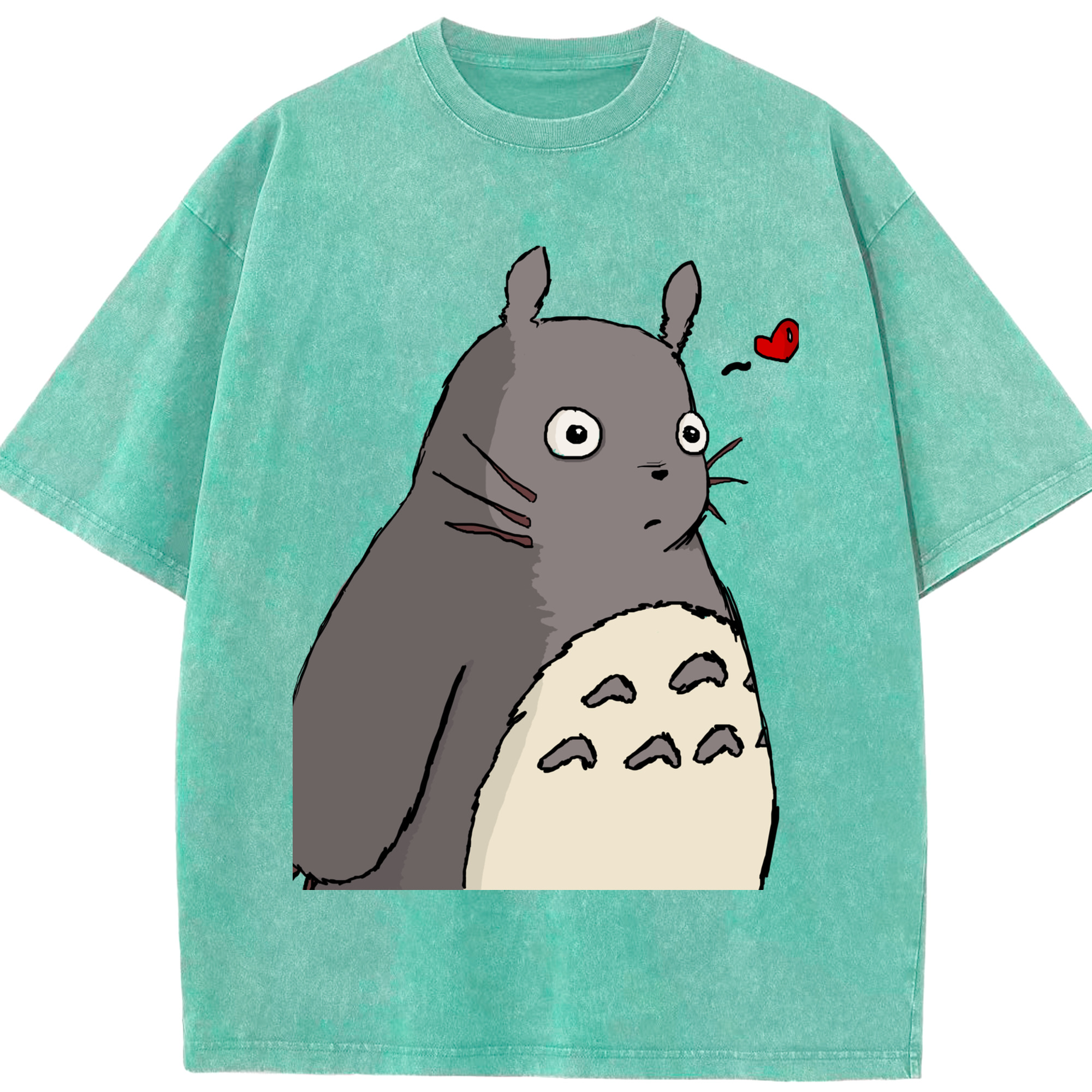 （画像用） となりのトトロ 草壁メイ 草壁サツキ My Neighbor Totoro Satsuki Kusakabe Mei Kusakabe 綿100% ヴィンテージ風 半袖Tシャツ（フロントプリント）